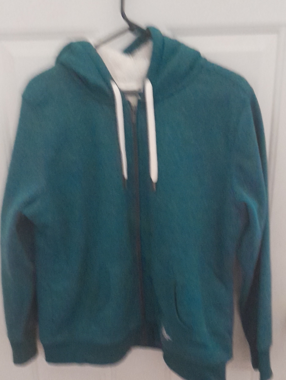 L.L. Bean Teal Zip-Up Hooded Jacket Sz L